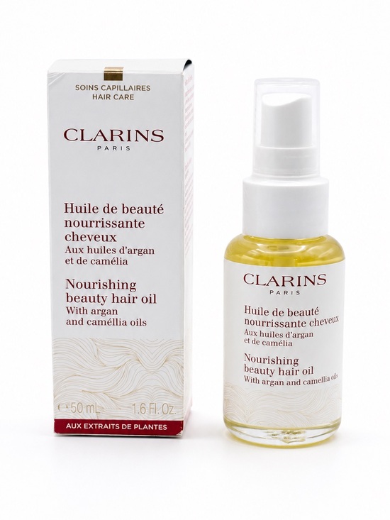 Clarins Other - Clarins Nourishing Beauty Hair Oil Argan Camellia 1.6 oz 50 mL New in Box